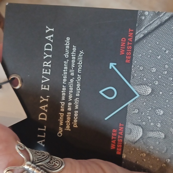 NWT Rainforest All-Weather Faux Leather/Suede Chestnut Brown Versatile Jacket - Picture 9 of 11